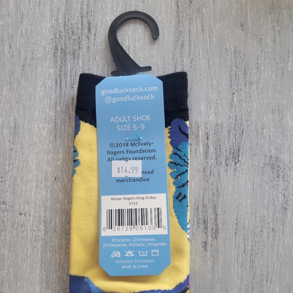 2/$15 Mister Rogers Neighborhood King Friday XIII Crew Socks - Picture 4 of 4